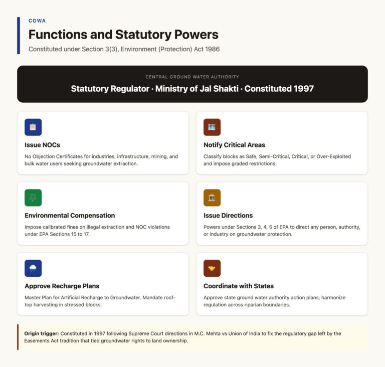 CGWA Functions and Statutory Powers
