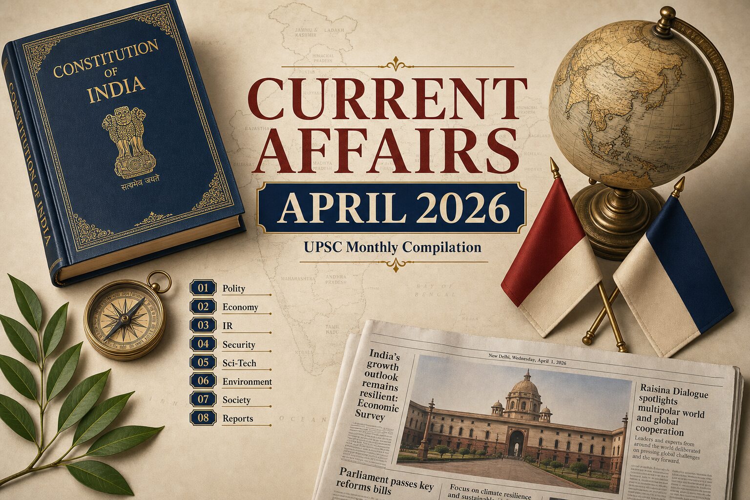 April 2026 Monthly Current Affairs PDF - Anantam IAS