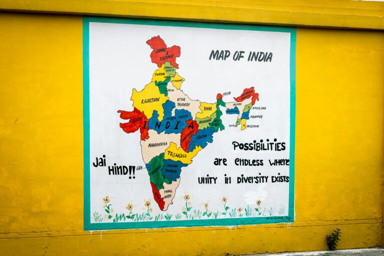 UPSC Mains essay topic Cooperative Federalism: Myth or Reality — map of India representing union of states