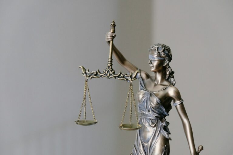 Lady Justice statue with scales and sword — visual metaphor for UPSC Mains essay topic A People That Values Its Privileges Above Its Principles Loses Both