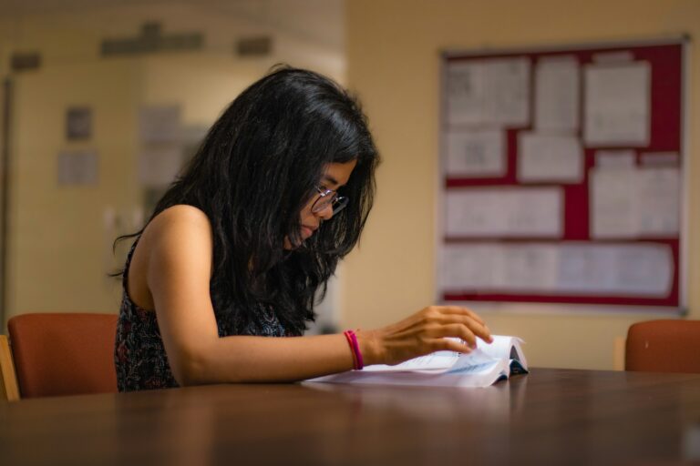 Indian woman studying — UPSC Mains essay topic Fulfilment of new woman in India is a myth