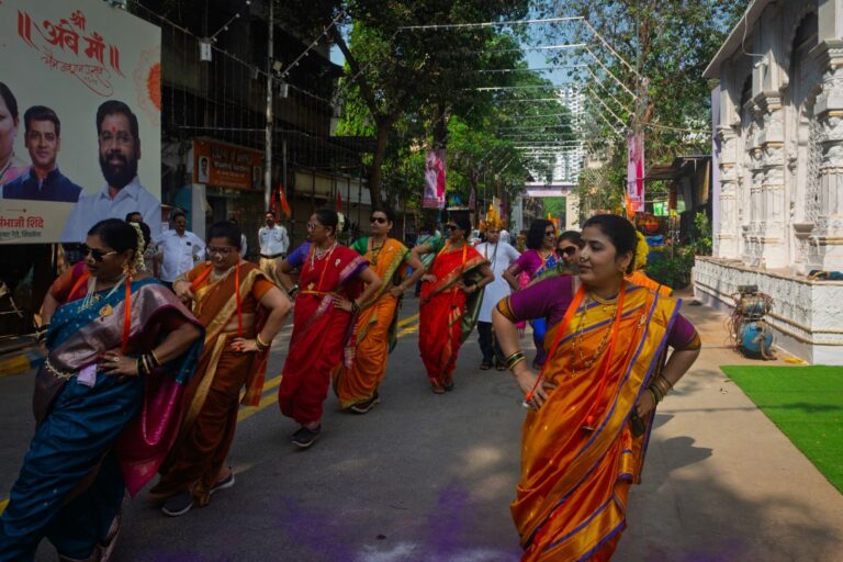 UPSC Mains essay topic South-Asian societies woven around plural cultures and plural identities — colourful street festival in India.