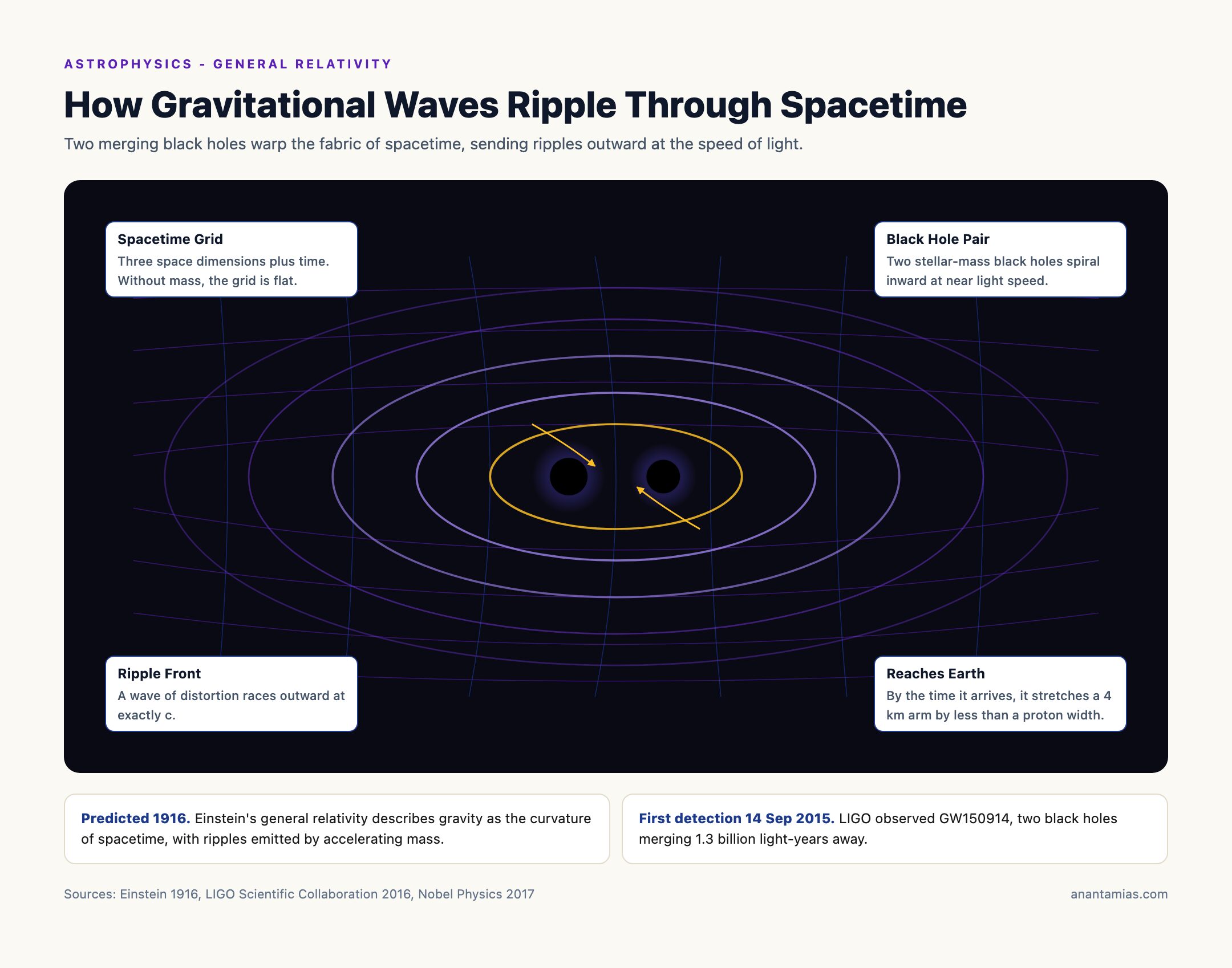 How Gravitational Waves Ripple Through Spacetime