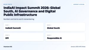 IndiaAI Impact Summit 2026: Global South, AI Governance and Digital Public Infrastructure graphic 1 for UPSC current affairs