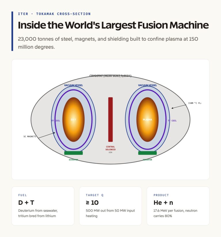 Inside the ITER Tokamak: Cross-Section of the World's Largest Fusion Machine