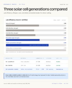 Solar Cell Generations Compared