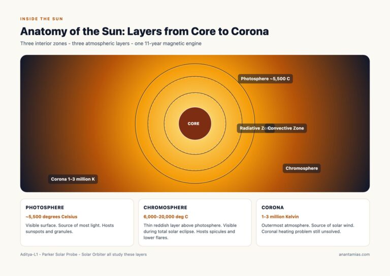 Anatomy of the Sun: Interior and Atmospheric Layers Mapped