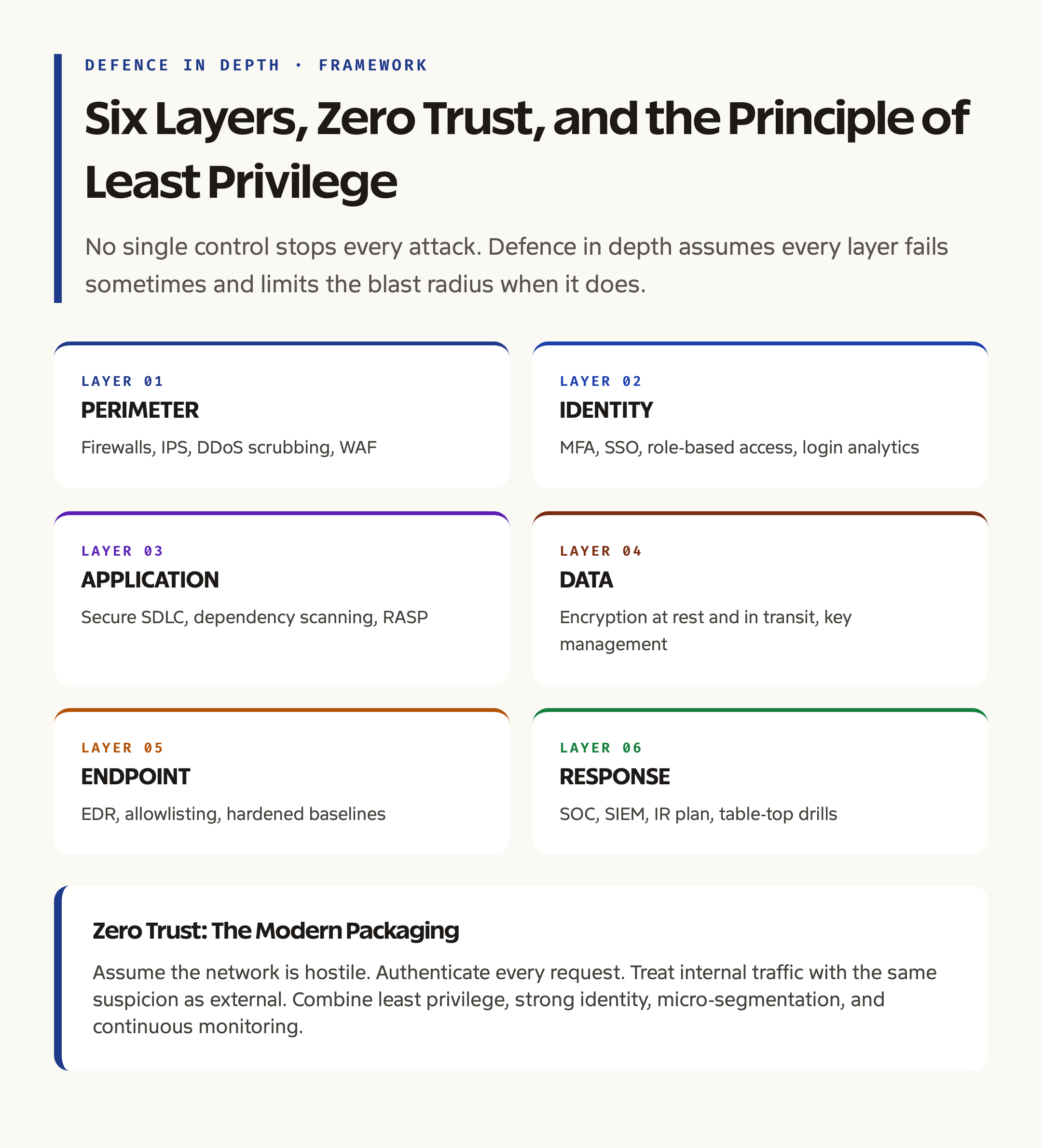 Defence in Depth: Layered Cyber Security Framework