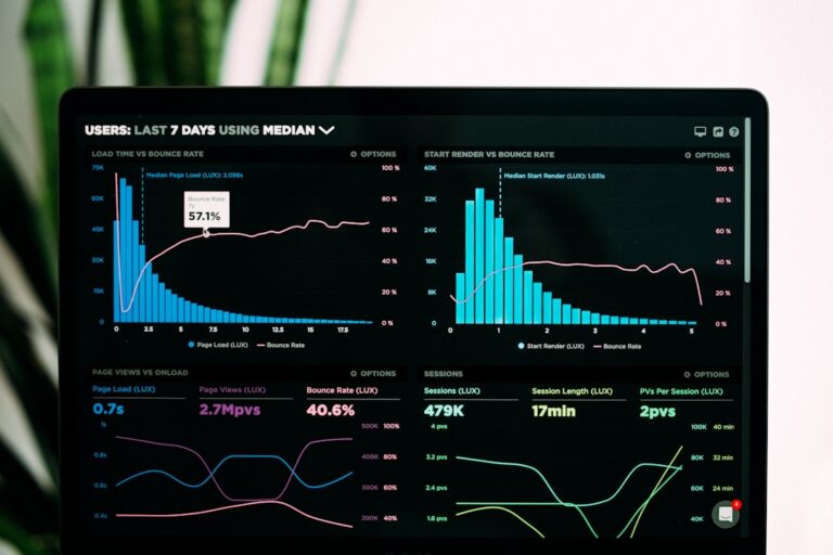Performance analytics dashboard with bar charts and line graphs symbolising UPSC CSAT 2026 paper analysis: section-wise distribution, qualifying-rate trends, and time-allocation strategy
