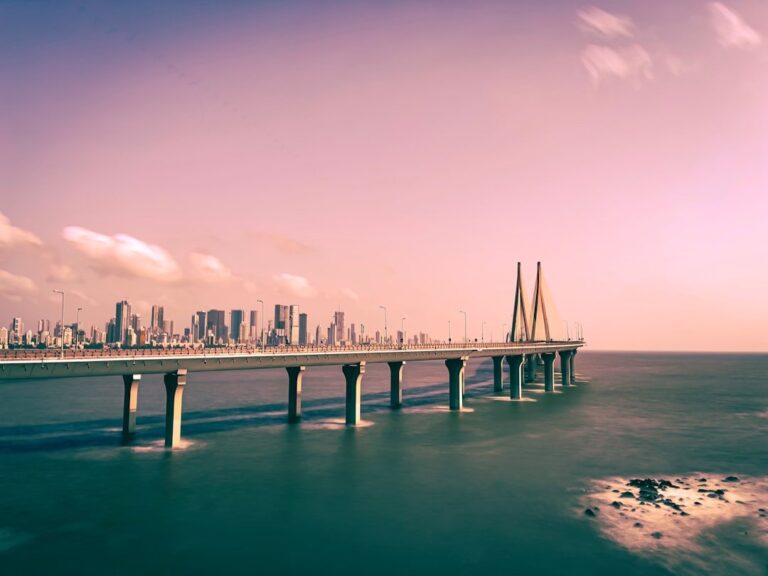 Indian city skyline showing urbanization