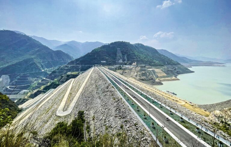 Tehri Dam on the Bhagirathi river in Uttarakhand