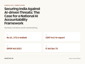 Securing India Against AI-driven Threats: The Case for a National AI Accountability Framework graphic 1 for UPSC current affairs