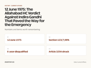 12 June 1975: The Allahabad HC Verdict Against Indira Gandhi That Paved the Way for the Emergency graphic 1 for UPSC current affairs