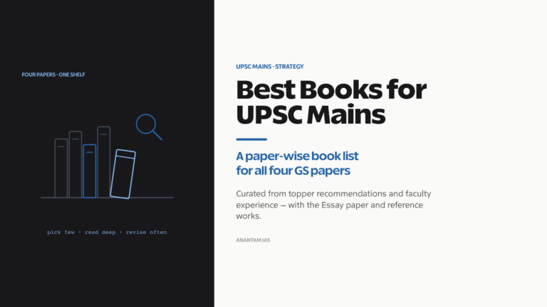 Best books for UPSC Mains GS papers, organised by subject