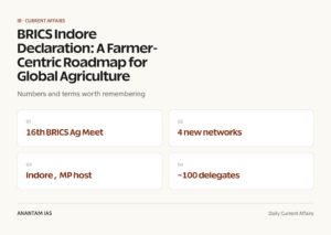 BRICS Indore Declaration: A Farmer-Centric Roadmap for Global Agriculture graphic 1 for UPSC current affairs