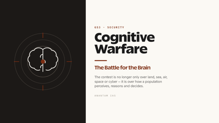 Cognitive Warfare: The Battle for the Brain in the Information Age (UPSC Security)