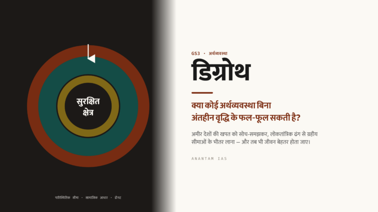 डिग्रोथ (Degrowth): क्या कोई अर्थव्यवस्था बिना अंतहीन वृद्धि के फल-फूल सकती है?