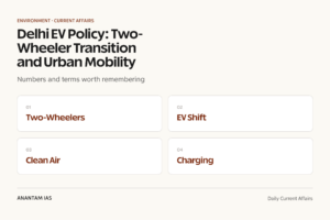 Delhi EV Policy: Two-Wheeler Transition and Urban Mobility graphic 1 for UPSC current affairs