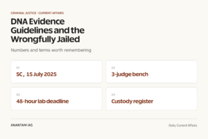DNA Evidence Guidelines and the Wrongfully Jailed graphic 1 for UPSC current affairs