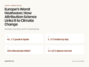 Europe's Worst Heatwave: How Attribution Science Links It to Climate Change graphic 1 for UPSC current affairs