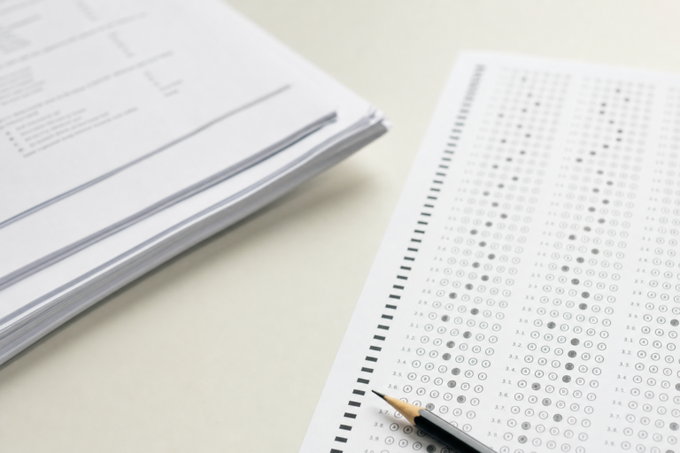 UPSC Prelims answer key — OMR sheet and question paper
