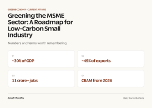 Greening the MSME Sector: A Roadmap for Low-Carbon Small Industry graphic 1 for UPSC current affairs