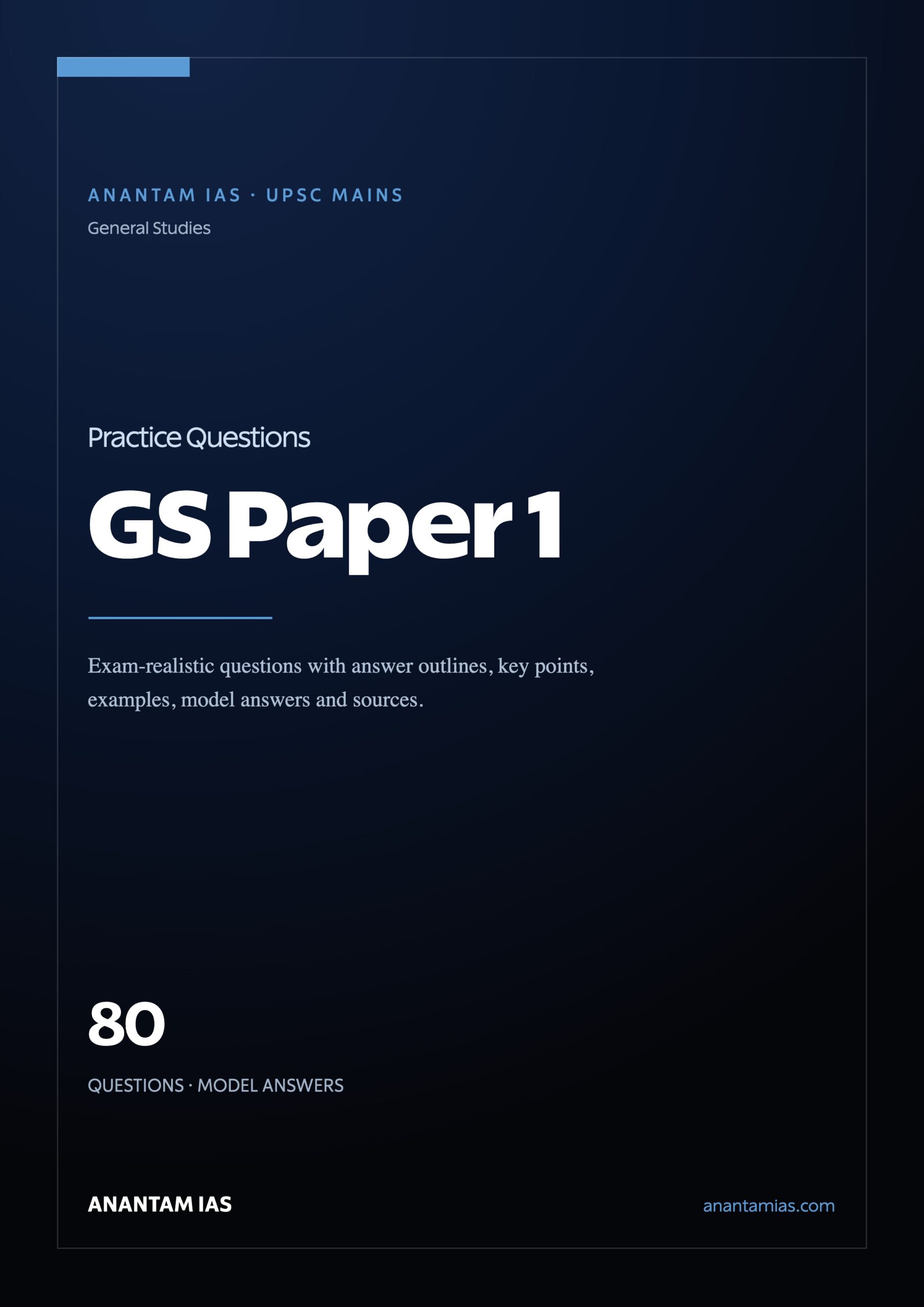 UPSC Mains Practice Questions — GS Paper 1