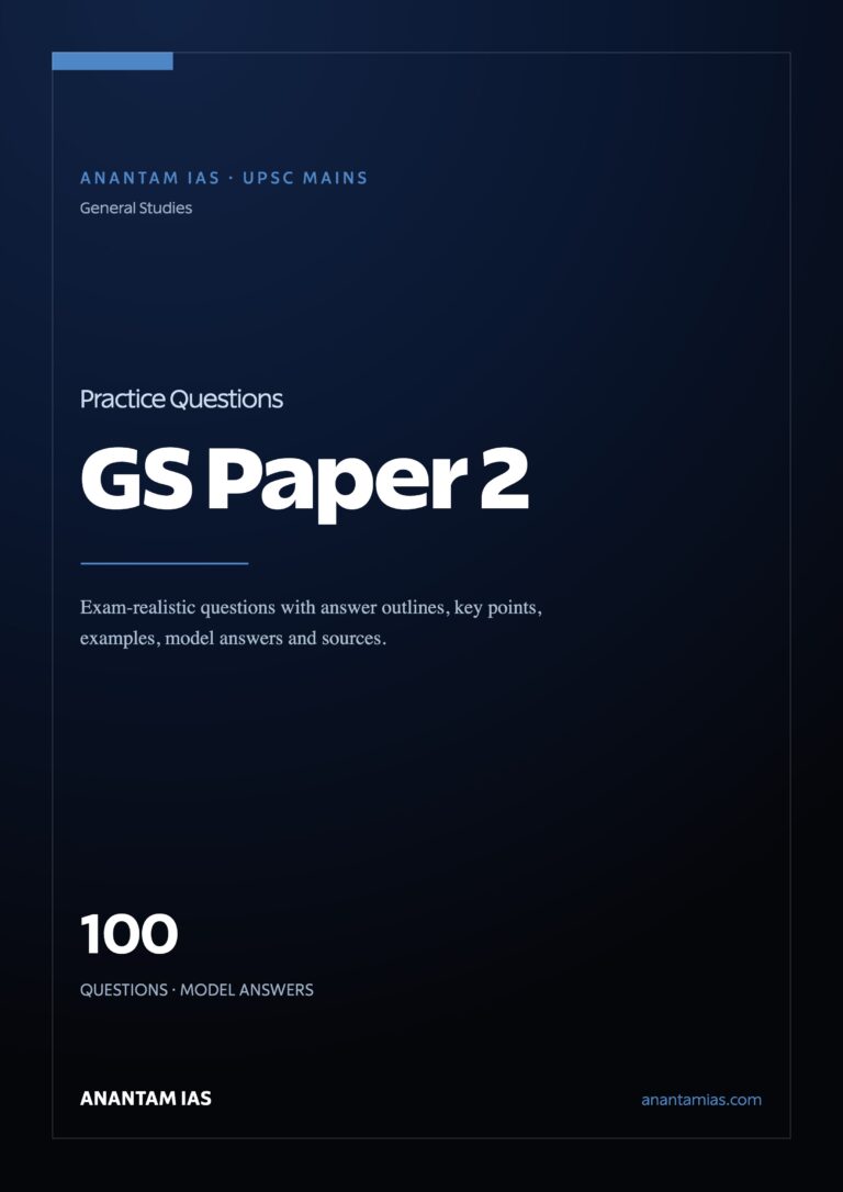 UPSC Mains Practice Questions — GS Paper 2