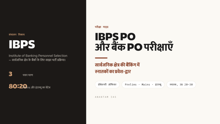 IBPS PO और बैंक PO परीक्षाएँ: पूरी मार्गदर्शिका (प्रारंभिक, मुख्य और साक्षात्कार)