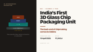 India's First 3D Glass Semiconductor Packaging Unit in Odisha