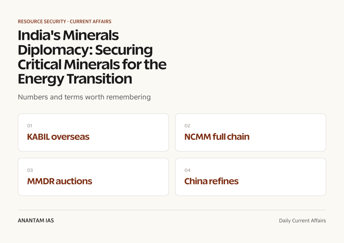 India's Minerals Diplomacy: Securing Critical Minerals for the Energy ...