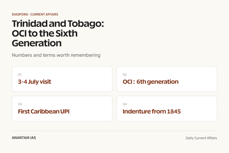 Trinidad and Tobago: OCI to the Sixth Generation graphic 1 for UPSC current affairs