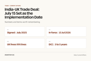 India-UK Trade Deal: July 15 Set as the Implementation Date graphic 1 for UPSC current affairs