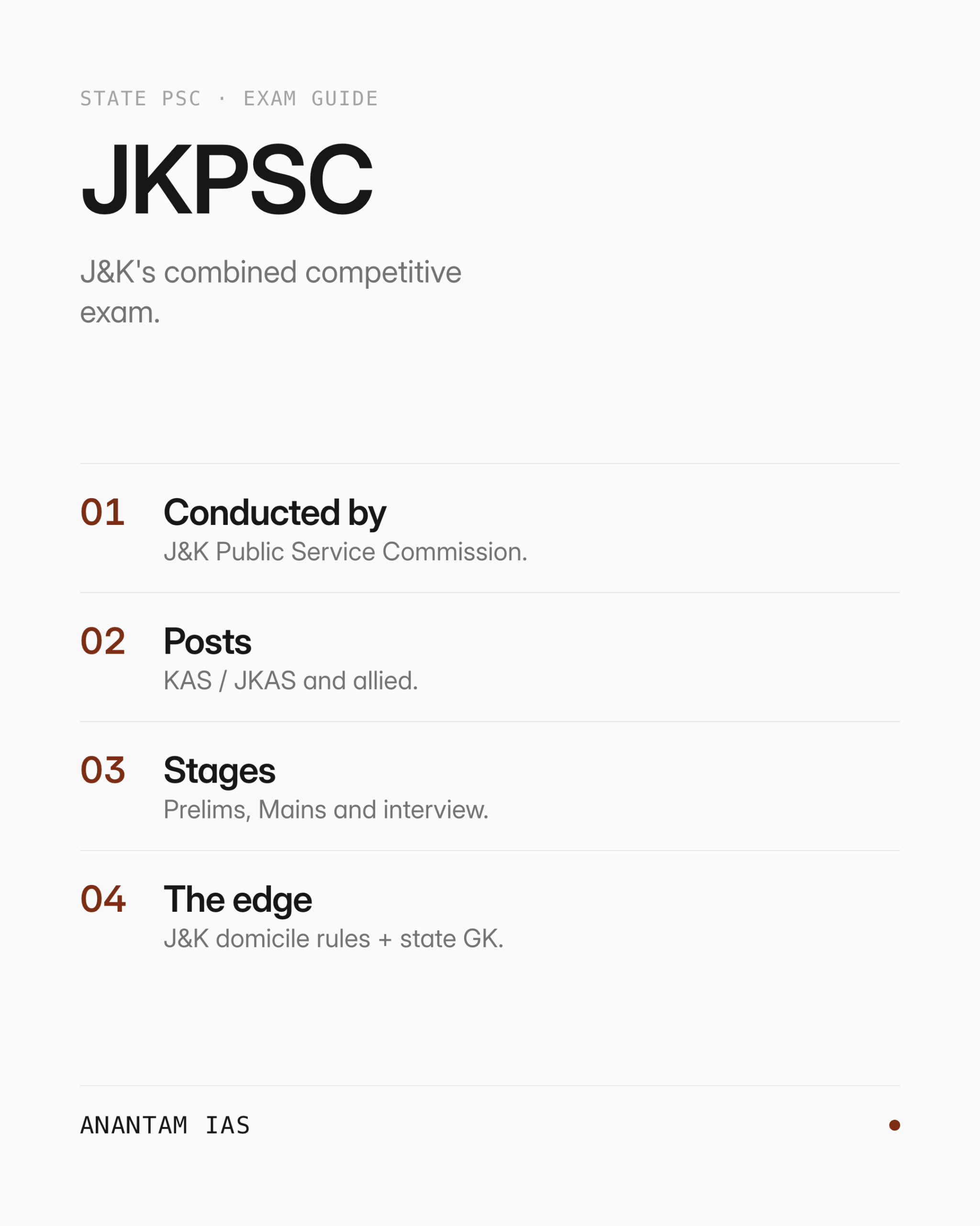 JKPSC — एक नज़र में