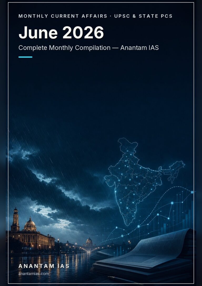 June 2026 Monthly Current Affairs PDF cover