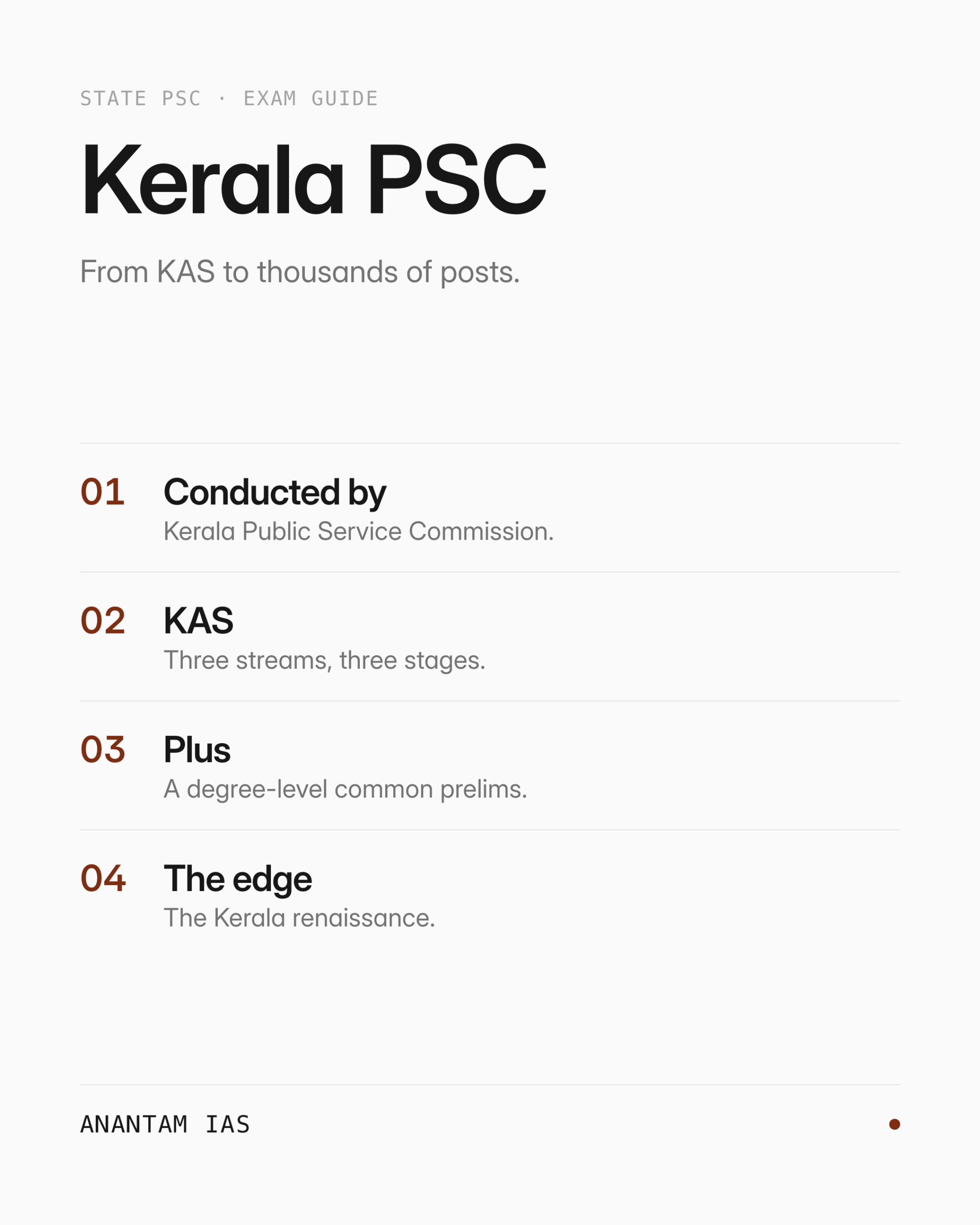 Kerala PSC — एक नज़र में