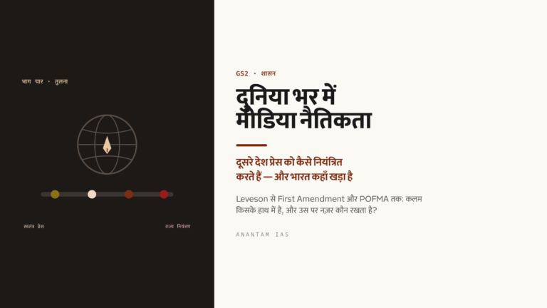 दुनिया भर में मीडिया नैतिकता: दूसरे देश प्रेस को कैसे नियंत्रित करते हैं, और भारत कहाँ खड़ा है