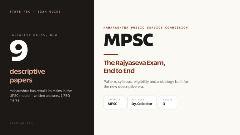MPSC Maharashtra: Rajyaseva Exam Guide, Syllabus and Strategy