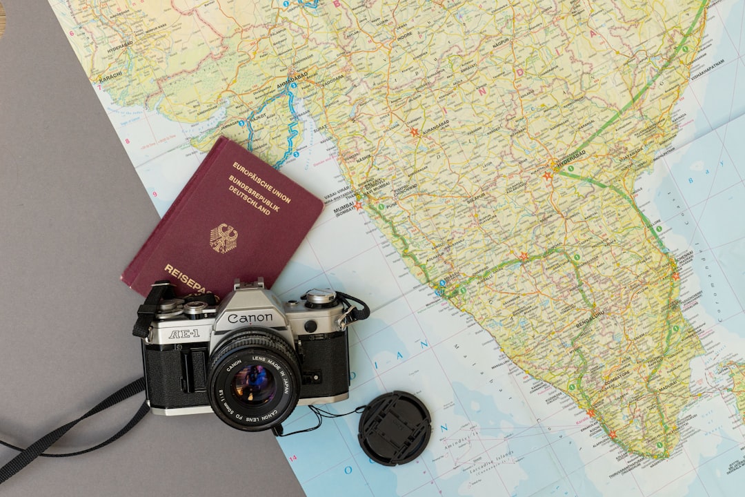 A passport booklet representing identity and travel documents
