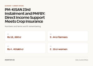 PM-KISAN 23rd Instalment and PMFBY: Direct Income Support Meets Crop Insurance graphic 1 for UPSC current affairs