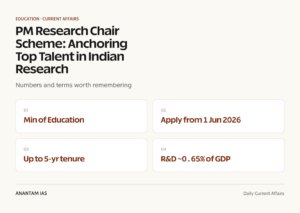 PM Research Chair Scheme: Anchoring Top Talent in Indian Research graphic 1 for UPSC current affairs