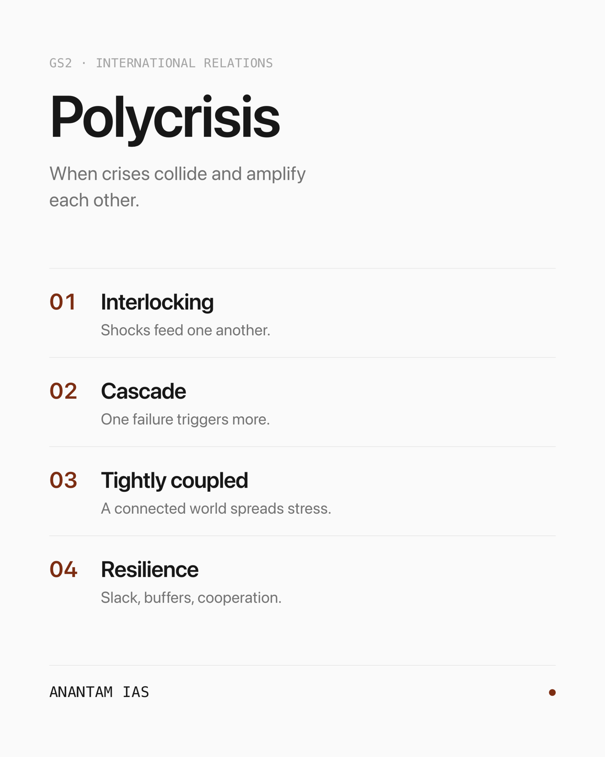 Polycrisis — key ideas at a glance
