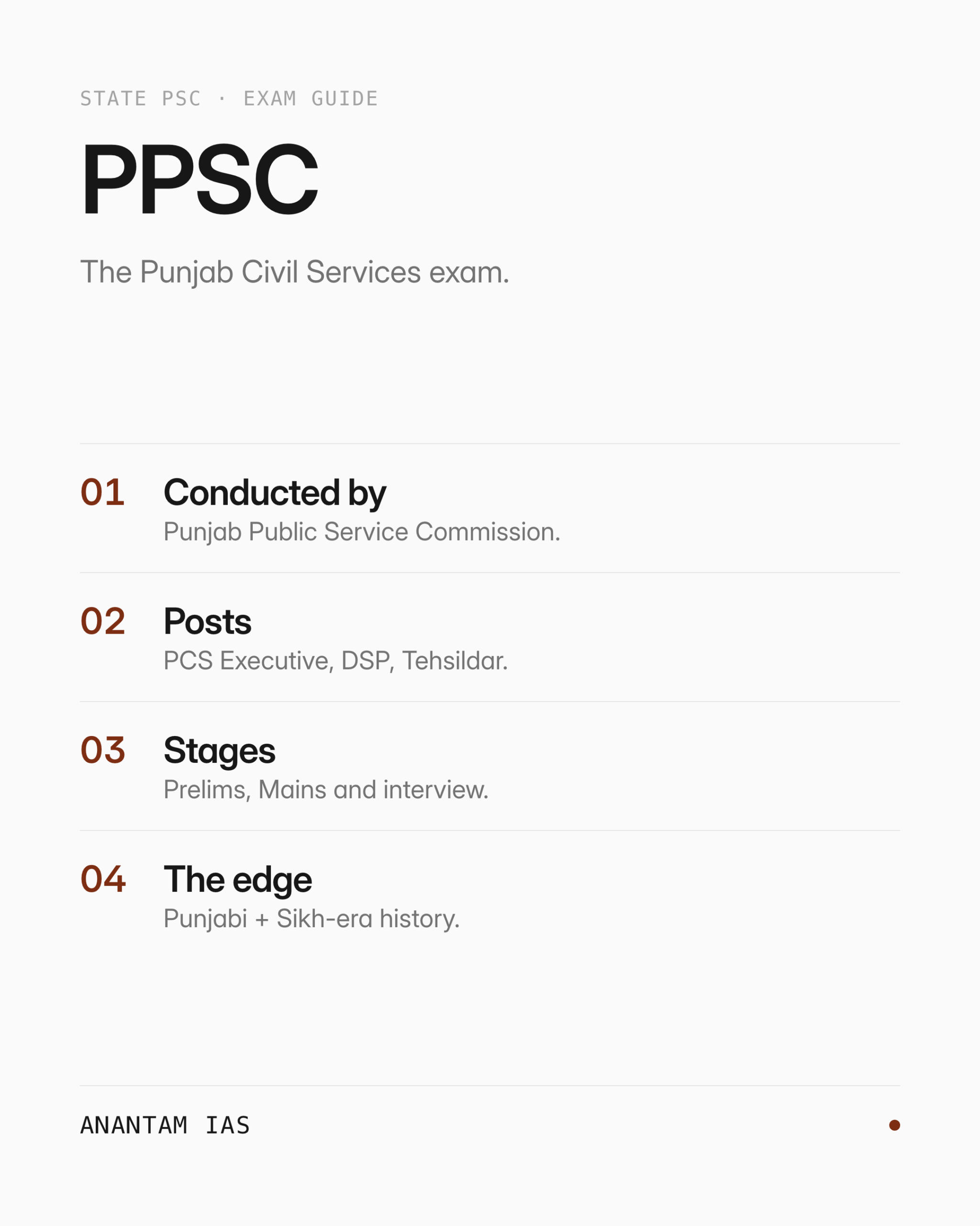 PPSC — एक नज़र में