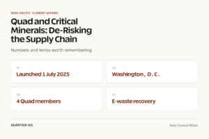 Quad and Critical Minerals: De-Risking the Supply Chain graphic 1 for UPSC current affairs