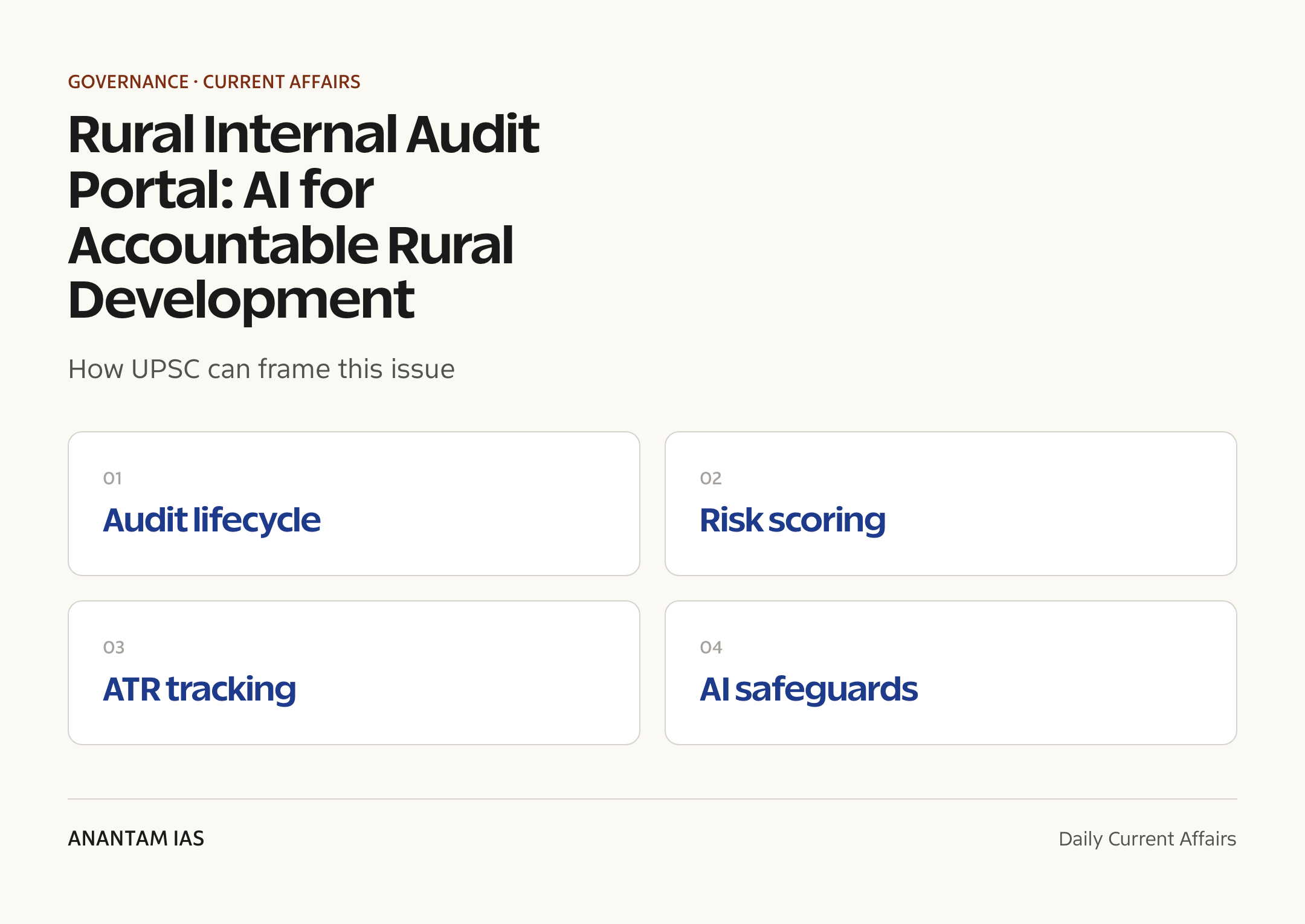 Rural Internal Audit Portal: AI for Accountable Rural Development — exam lens