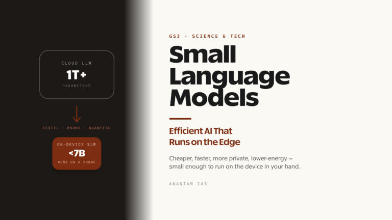 Small Language Models (SLMs): Efficient AI That Runs on the Edge (UPSC Science & Tech)