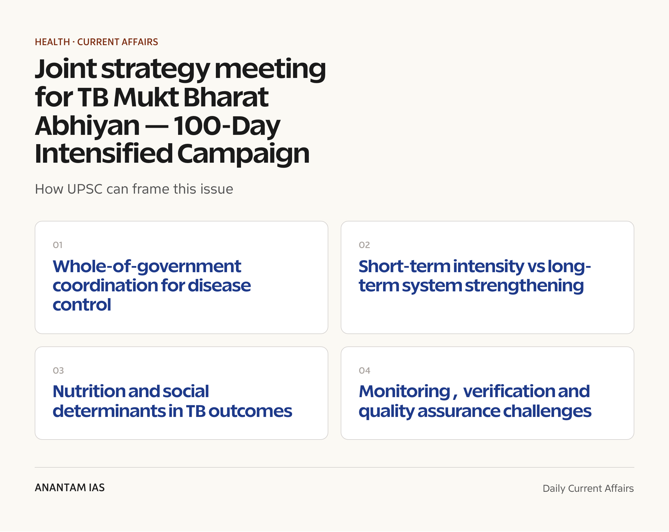 Joint strategy meeting for TB Mukt Bharat Abhiyan — 100-Day Intensified Campaign — exam lens