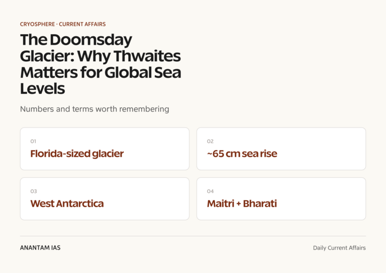 The Doomsday Glacier: Why Thwaites Matters for Global Sea Levels graphic 1 for UPSC current affairs