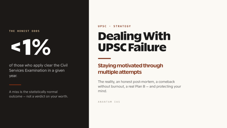 Dealing with UPSC Failure: Staying Motivated Through Multiple Attempts