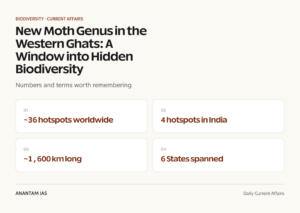 New Moth Genus in the Western Ghats: A Window into Hidden Biodiversity graphic 1 for UPSC current affairs